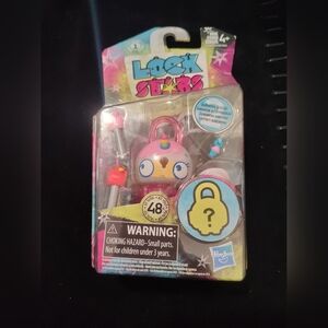 2017 Hasbro‎ Lock Stars Series One 1 Pink Cat Unicorn Keychain Toy~ New Sealed